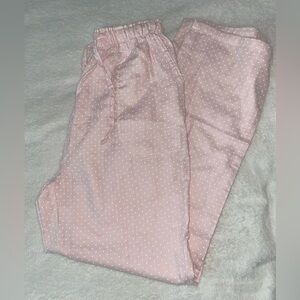 NWOT pink polkadot pajama pants